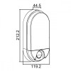 Lampa Led z czujnikiem ruchu 15W MCE340 GR-4426254