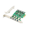 Karta rozszerzeń (Kontroler) USB 3.0 PCI Express 4xUSB 3.0 Low Profile Chipset: VL805-4427420