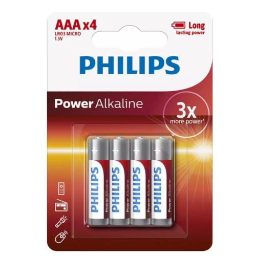 Baterie Power Alkaline AAA 4 szt. blister-4420566
