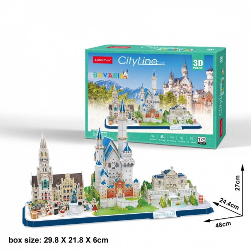 Puzzle 3D City Line Bawaria-4421293