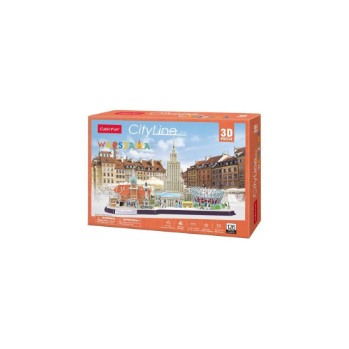 Puzzle 3D Cityline Warszawa-4422318