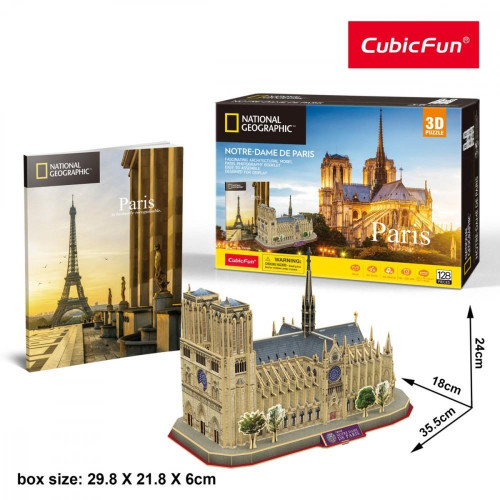 Puzzle 3D Notre Dame National Geographic-4422694