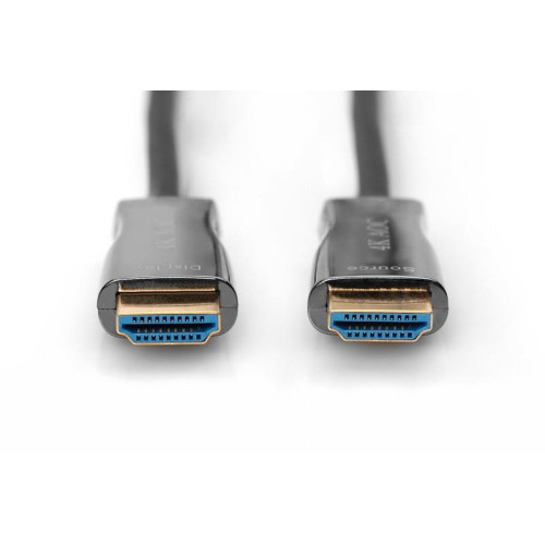 Kabel połączeniowy hybrydowy AOC HDMI 2.0 Premium HighSpeed 4K/60Hz UHD HDMI A/HDMI A M/M czarny 15m-4424343
