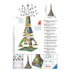 Puzzle 216 elementów 3D Wieża Eiffla Love Edition-4439292