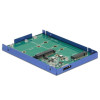 Obudowa SSD zewnętrzna MSATA +M.2 2.5 USB 3.1 MICRO-B USB niebieska-4439812