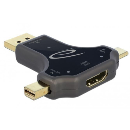 Adapter 3w1 USB cm/Displayport(M)/Displayport MINI (M)->HDMI(F)-4431493