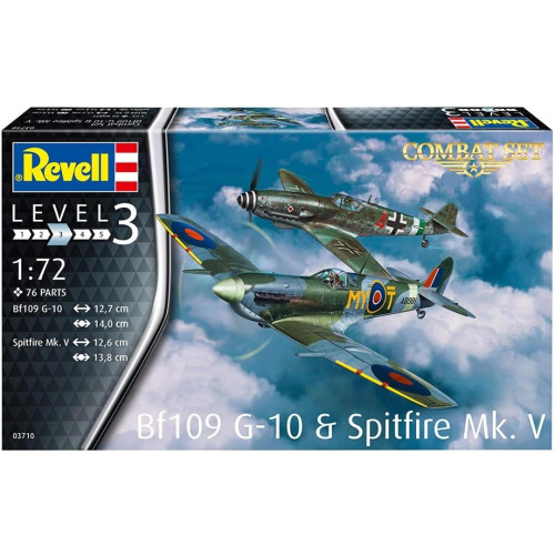 Model plastikowy BF109G-10 & Spitfire MK.V-4431545