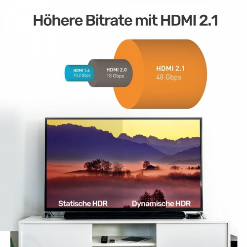 Kabel HDMI M/M 2m; v2.1; 8K; 120Hz; UHD; C138W -4434622