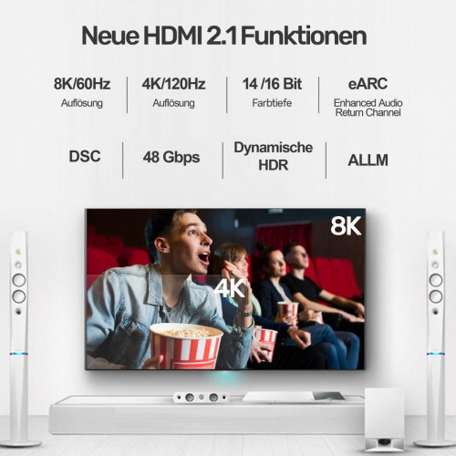 Kabel HDMI M/M 3m; v2.1; 8K; 120Hz; UHD; C139W -4434809