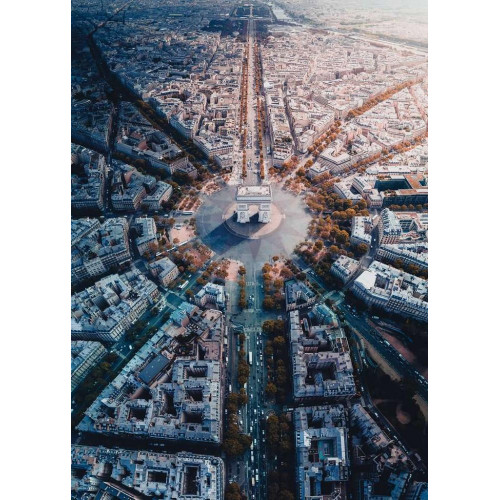 Puzzle 1000 elementów Paryż z lotu ptaka-4438814