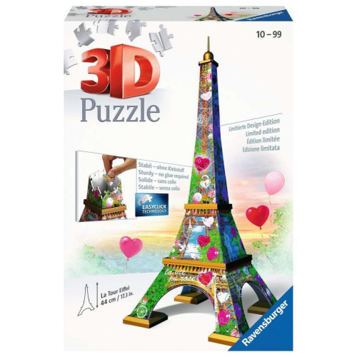Puzzle 216 elementów 3D Wieża Eiffla Love Edition-4439291