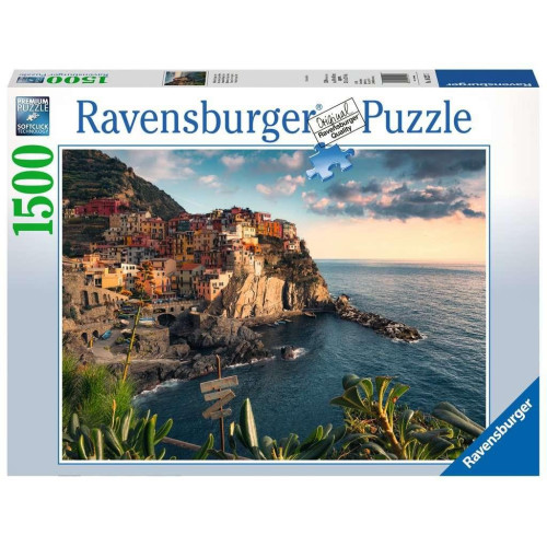 Puzzle 1500 elementów Widok na Cinque Terre-4439343