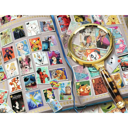 Puzzle 2000 elementów Kolekcja znaczków pocztowych-4439360