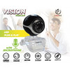 Kamera Internetowa VISION typ sensora CMOS rozdzielczość 640x480, Focus:od 3cm do nieskończoności, 30 klatek/s, wbud