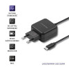 Ładowarka sieciowa 5V | 2.4A | 12W | Micro USB | Czarna-4445506