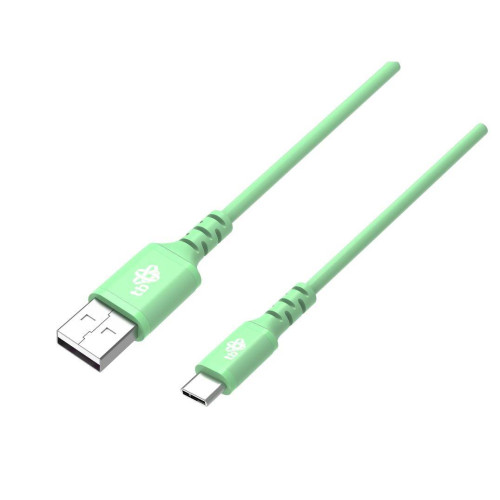 Kabel USB-USB C 1m silikonowy zielony Quick Charge-4440732