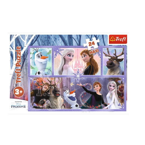 Puzzle Świat pełen magii Frozen 2 24 Maxi elementów-4441142