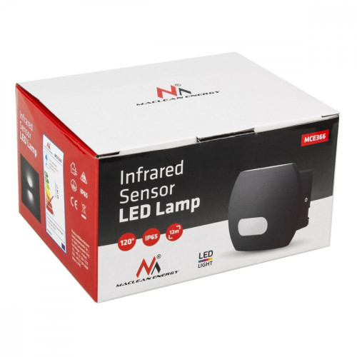 Ścienna lampa LED z czujnikim PIR MCE366 -4441417