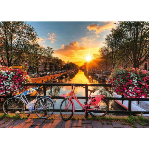 Puzzle 1000 elementów Rowery w Amsterdamie-4442814