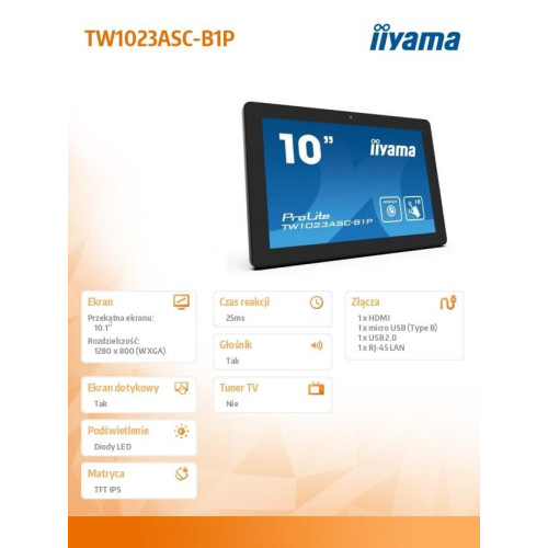 Monitor 10 cali TW1023ASC-B1P 10P.DOT.IPS,ANDROID,WIFI,CAM,MIC,USB -4443496