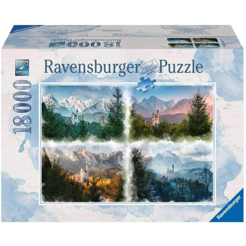Puzzle 18000 elementów Zamek Neuschwanstein-4443583
