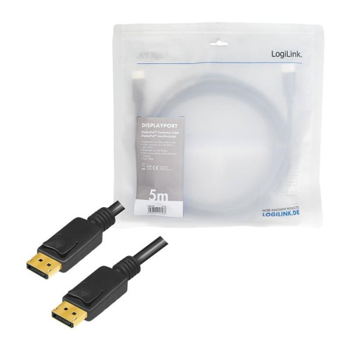 Kabel DisplayPort 8K 60Hz,4K/120Hz 5m Czarny-4445318