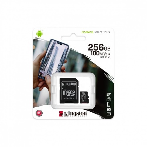 Karta pamięci microSD 256GB Canvas Select Plus 100/85MB/s-4449995