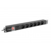 Listwa zasilająca rack PDU 19 cali 1U 16A 6X 230V PL 2m czarna-7821000