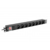Listwa zasilająca rack PDU 19 cali 1U 16A 8X 230V PL 2 czarna-7821004