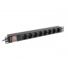 Listwa zasilająca Rack PDU 19 1U 16A 8X schuko 2M czarna-7821008