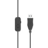 Słuchawki przewodowe OZO USB Czarne-4453250