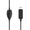 Słuchawki nauszne przewodowe RYDO USB czarne-4453258
