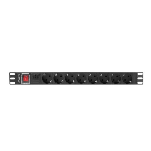 Listwa zasil.rack PDU 1U 16A 2m 8sch. PDU-08F-0200-BK-4452239