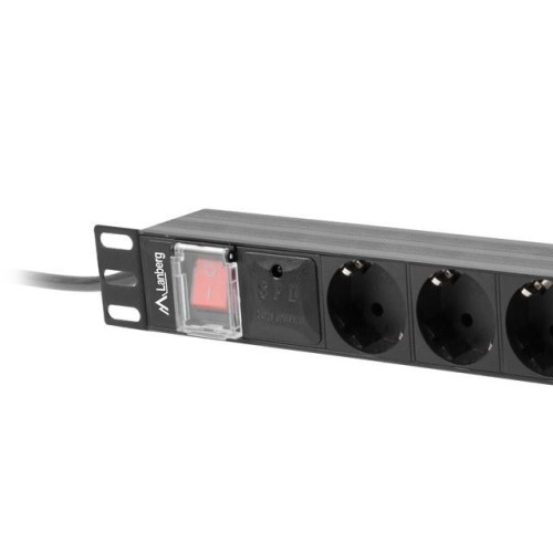 Listwa zasil.rack PDU 1U 16A 2m 8sch. PDU-08F-0200-BK-4452240