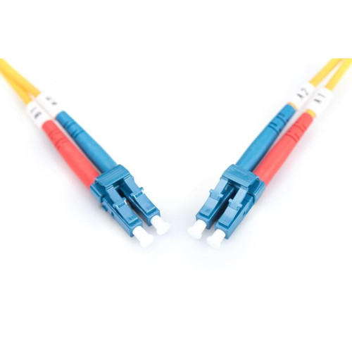 Patchcord FO Singlemode 09/125 OS2 LC-LC duplex 10m Żółty-4452847