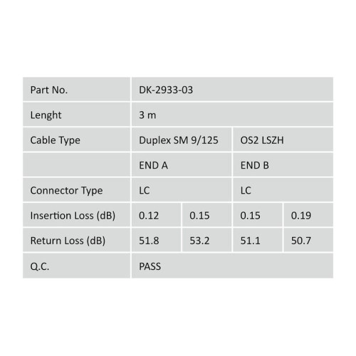 Patchcord FO Singlemode 09/125 OS2 LC-LC duplex 3m Żółty-4452853