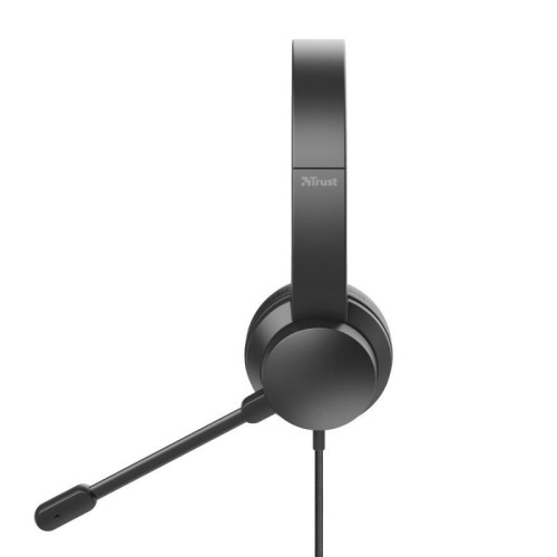 Słuchawki nauszne przewodowe RYDO USB czarne-4453261