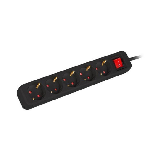Listwa przedłużacz 3m 5x230 c PS1-05F-0300-BK-4453505