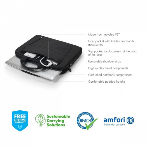 Torba Eco Slim Case BASE 15-15.6 cala czarna-4454489