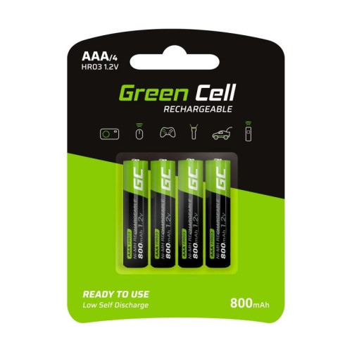 Baterie Akumulatorki Paluszki 4x AAA HR03 800mAh -4457086