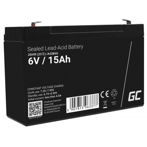 Akumulator AGM VRLA 6V 15Ah-4457145