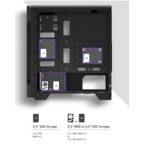 Obudowa S3 ATX Mid Tower PC Case 120mm fan-4458734