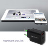 Ładowarka sieciowa | 18W | 5-12V | 1.5-3A | USB typ C PD | USB QC 3.0 | Czarna-4467353