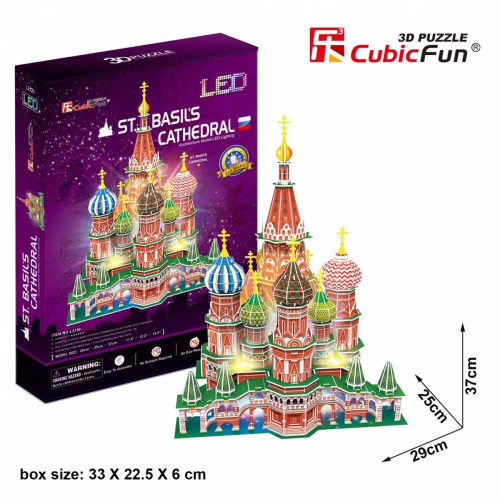 Puzzle 3D LED Katedra Św. Bazylego-4463086