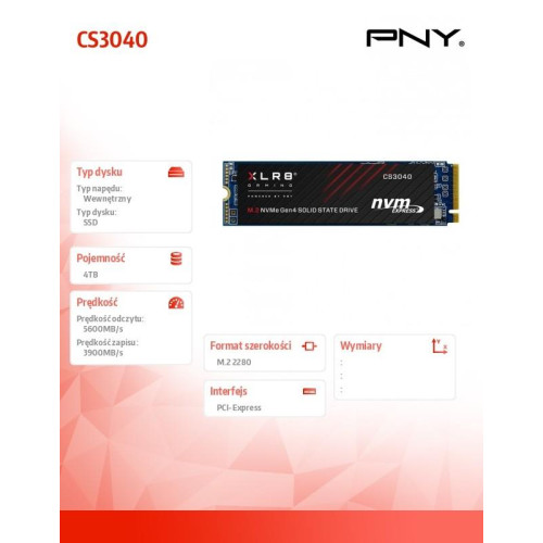 Dysk SSD 4TB M.2 2280 CS3040 M280CS3040-4TB-RB -4463713