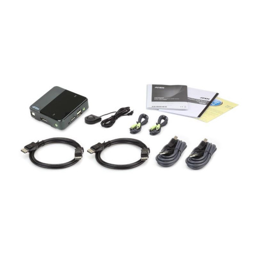 Przełącznik KVM 2-Port USB 4K DP/Audio-4465378