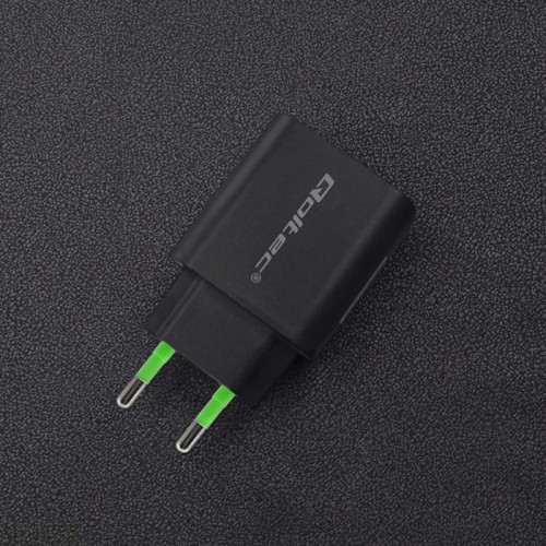Ładowarka sieciowa | 18W | 5-12V | 1.5-3A | USB typ C PD | USB QC 3.0 | Czarna-4467355