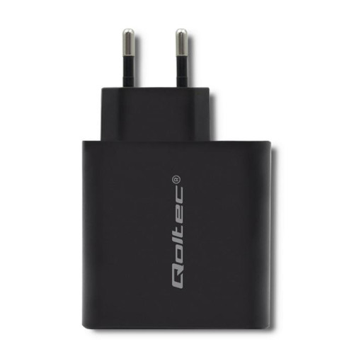 Ładowarka sieciowa | 63W | 5-20V | 1.5-3A | USB typ C PD | USB QC 3.0 | Czarna-4467375