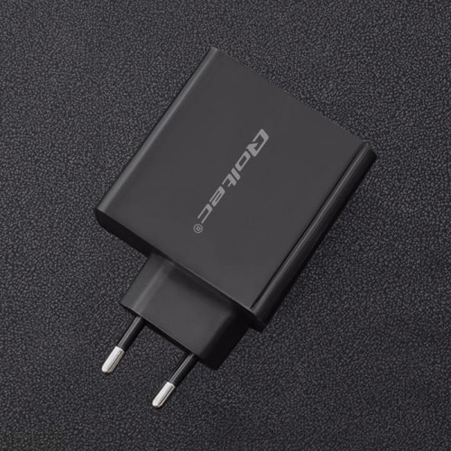 Ładowarka sieciowa | 63W | 5-20V | 1.5-3A | USB typ C PD | USB QC 3.0 | Czarna-4467376