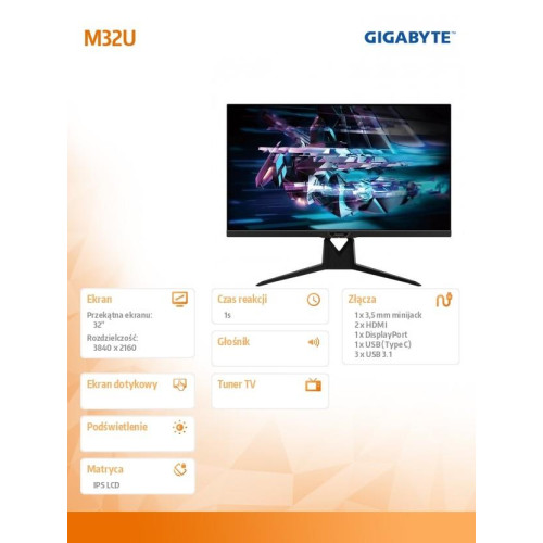 Monitor 32 M32U GAMING IPS/1ms/4K/HD/HDMI-4469642